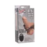 8.5in Dual Density Squirting Dildo Light Skin Tone w Remote