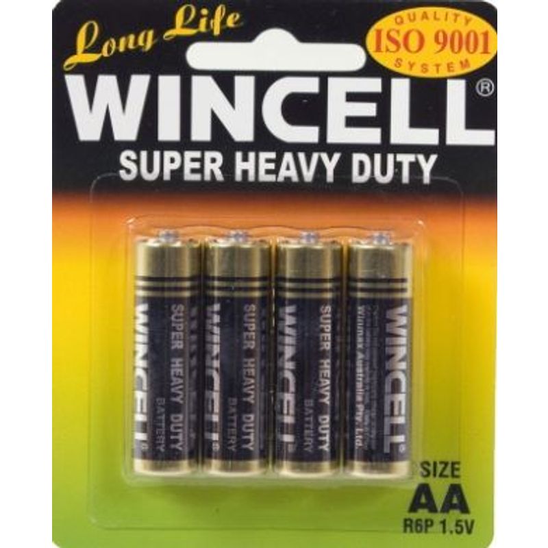 100140_1.jpg Wincell Super Heavy Duty AA Carded 4Pk Battery - Image 1