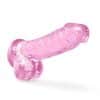 Naturally Yours 6 Crystaline Dildo Rose - Image 3