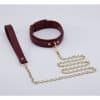 8 Pc Deluxe Bondage Play Kit Burgundy Gold - Image 7