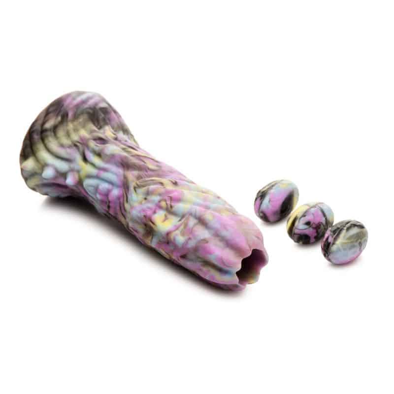 167683_4.jpg Dragon Spawn Dragon Ovipositor Silicone Dildo with Eggs - Image 4
