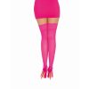 Dreamgirl Thigh High Silicone Stockings Neon Pink - Image 2