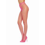 Dreamgirl Pantyhose Fence Net Neon Pink