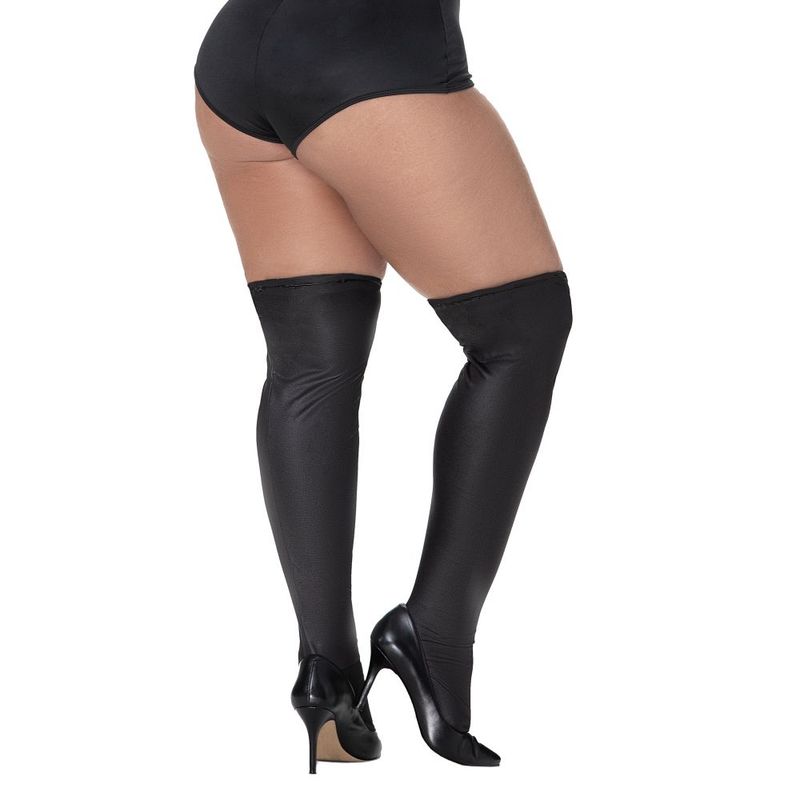 167511_1.jpg Thigh Highs Vinyl Gloss Black - Image 1