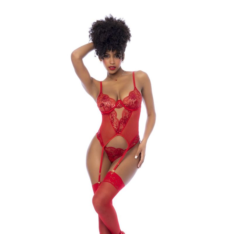 167578_1.jpg Red 2 Pc Set w/ Matching Thong - Image 1