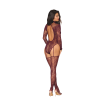 Dreamgirl Teddy Body Stocking Burgundy - Image 2